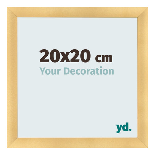 Marco de Fotos 20x20cm Dorado Vintage MDF Pisa Delantera Tamano | Yourdecoration.es