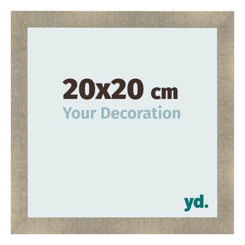 Marco de Fotos 20x20cm Dorado Vintage MDF Pisa Delantera Tamano | Yourdecoration.es
