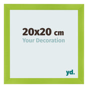 Marco de Fotos 20x20cm Verde MDF Pisa Delantera Tamano | Yourdecoration.es