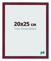 Marco de Fotos 20x25 cm Vino Tinto Barrido MDF Bologna Delantera Tamano | Yourdecoration.es