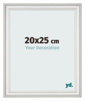 Marco de Fotos 20x25cm Blanco Barrido MDF Lazio Delantera Tamano | Yourdecoration.es
