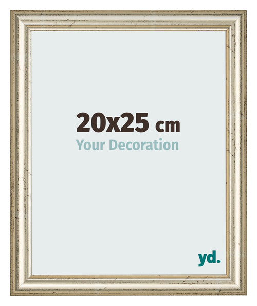 Marco de Fotos 20x25cm Brillo Metalico MDF Lazio Delantera Tamano | Yourdecoration.es