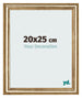 Marco de Fotos 20x25cm Dorado Antiguo MDF Lazio Delantera Tamano | Yourdecoration.es