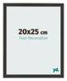 Marco de Fotos 20x25cm Negro Grano De Madera MDF Bologna Delantera Tamano | Yourdecoration.es