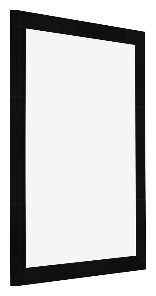 Marco de Fotos 20x25cm Negro Plateado Pulido MDF Pisa Delantera Oblicuo | Yourdecoration.es