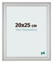 Marco de Fotos 20x25cm Plateado Mate MDF Lazio Delantera Tamano | Yourdecoration.es