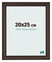 Marco de Fotos 20x25cm Roble Oscuro MDF Lazio Delantera Tamano | Yourdecoration.es