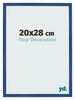 Marco de Fotos 20x28 cm Azul Oscuro MDF Bologna Delantera Tamano | Yourdecoration.es