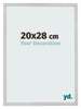 Marco de Fotos 20x28cm Acero Inoxidable MDF Bologna Delantera Tamano | Yourdecoration.es