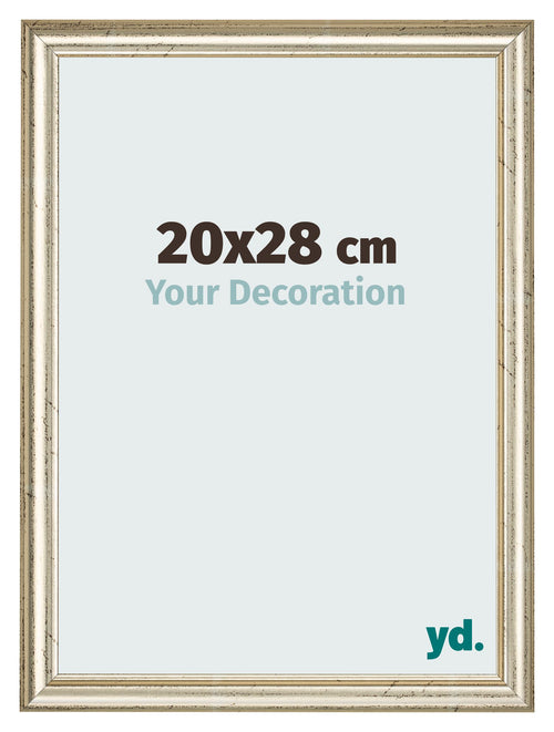 Marco de Fotos 20x28cm Brillo Metalico MDF Lazio Delantera Tamano | Yourdecoration.es