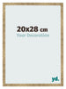 Marco de Fotos 20x28cm Dorado Antiguo MDF Bologna Delantera Tamano | Yourdecoration.es