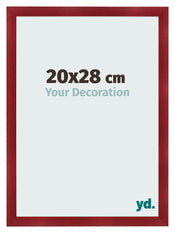 Marco de Fotos 20x28cm Vino Tinto Barrido MDF Pisa Delantera Tamano | Yourdecoration.es
