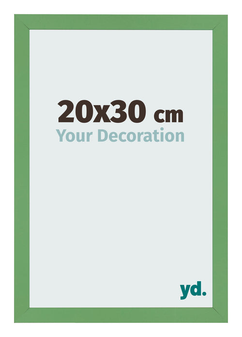 Marco de Fotos 20x30 cm Verde MDF Bologna Delantera Tamano | Yourdecoration.es