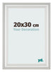 Marco de Fotos 20x30cm Blanco Barrido MDF Lazio Delantera Tamano | Yourdecoration.es