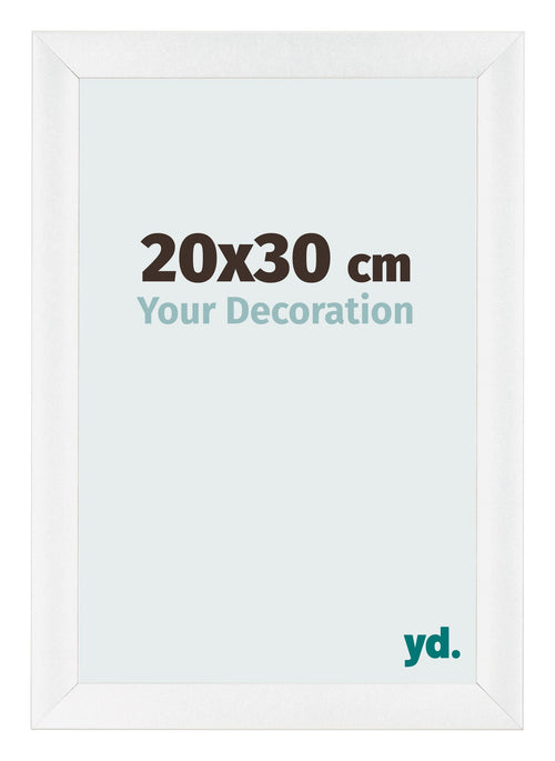 Marco de Fotos 20x30cm Blanco Vintage MDF Pisa Delantera Tamano | Yourdecoration.es