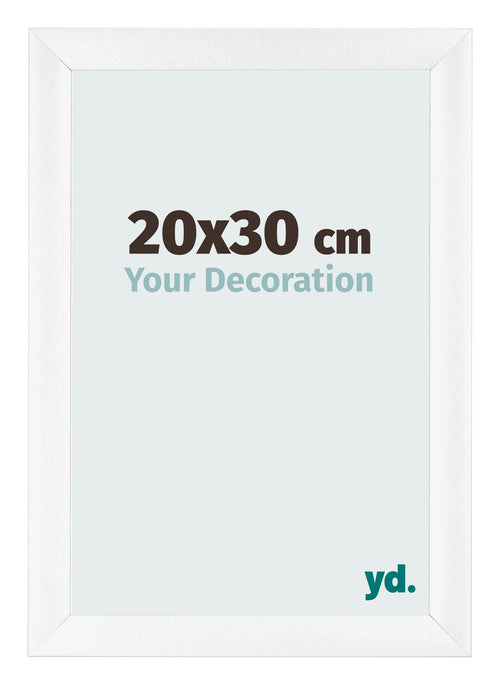 Marco de Fotos 20x30cm Blanco Vintage MDF Pisa Delantera Tamano | Yourdecoration.es