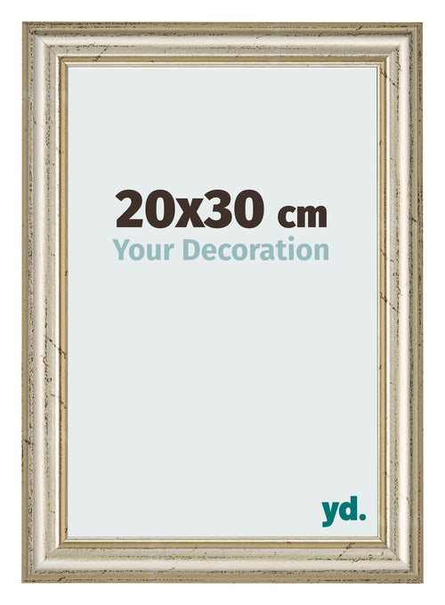 Marco de Fotos 20x30cm Brillo Metalico MDF Lazio Delantera Tamano | Yourdecoration.es
