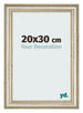 Marco de Fotos 20x30cm Brillo Metalico MDF Lazio Delantera Tamano | Yourdecoration.es