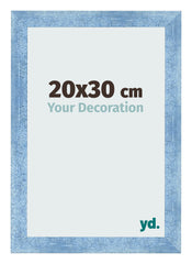 Marco de Fotos 20x30cm Claro Azul Barrido MDF Pisa Delantera Tamano | Yourdecoration.es