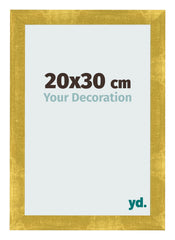 Marco de Fotos 20x30cm Dorado Vintage MDF Pisa Delantera Tamano | Yourdecoration.es