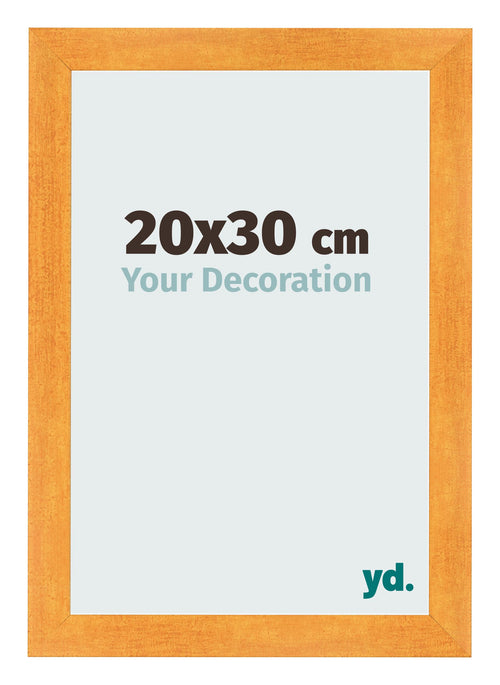 Marco de Fotos 20x30cm Naranja MDF Pisa Delantera Tamano | Yourdecoration.es