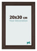 Marco de Fotos 20x30cm Roble Oscuro MDF Lazio Delantera Tamano | Yourdecoration.es