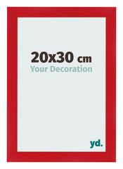 Marco de Fotos 20x30cm Rojo MDF Pisa Delantera Tamano | Yourdecoration.es