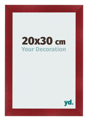 Marco de Fotos 20x30cm Vino Tinto Barrido MDF Pisa Delantera Tamano | Yourdecoration.es