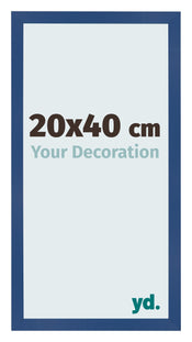 Marco de Fotos 20x40 cm Azul Oscuro MDF Bologna Delantera Tamano | Yourdecoration.es