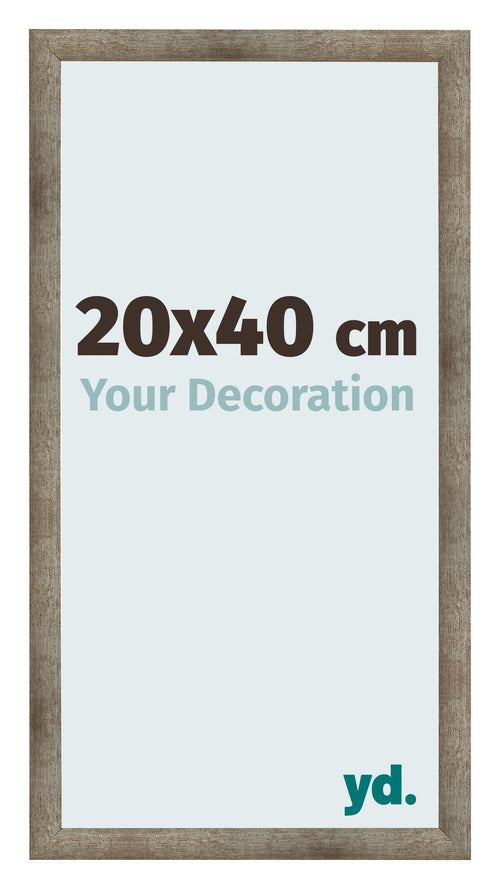 Marco de Fotos 20x40 cm Metal Vintage MDF Bologna Delantera Tamano | Yourdecoration.es