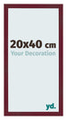 Marco de Fotos 20x40 cm Vino Tinto Barrido MDF Bologna Delantera Tamano | Yourdecoration.es