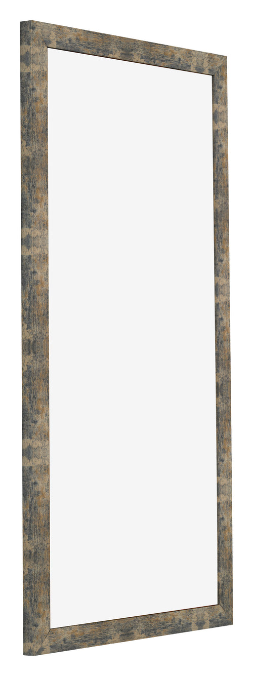 Marco de Fotos 20x40cm Azul Y Dorado Fusionado MDF Bologna Delantera Oblicuo | Yourdecoration.es