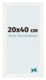 Marco de Fotos 20x40cm Blanco Vintage MDF Pisa Delantera Tamano | Yourdecoration.es