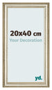 Marco de Fotos 20x40cm Brillo Metalico MDF Lazio Delantera Tamano | Yourdecoration.es