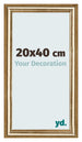 Marco de Fotos 20x40cm Dorado Antiguo MDF Lazio Delantera Tamano | Yourdecoration.es