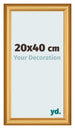 Marco de Fotos 20x40cm Dorado Matte MDF Lazio Delantera Tamano | Yourdecoration.es