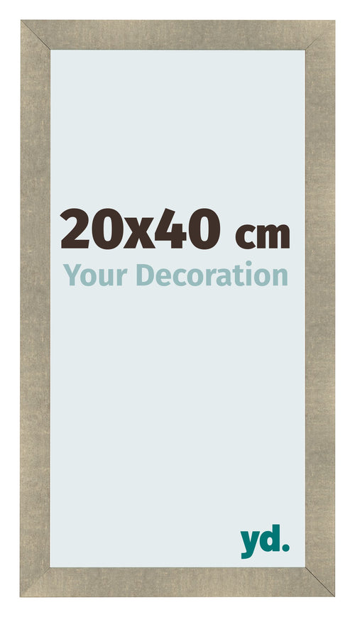Marco de Fotos 20x40cm Dorado Vintage MDF Pisa Delantera Tamano | Yourdecoration.es