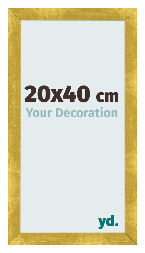Marco de Fotos 20x40cm Dorado Vintage MDF Pisa Delantera Tamano | Yourdecoration.es