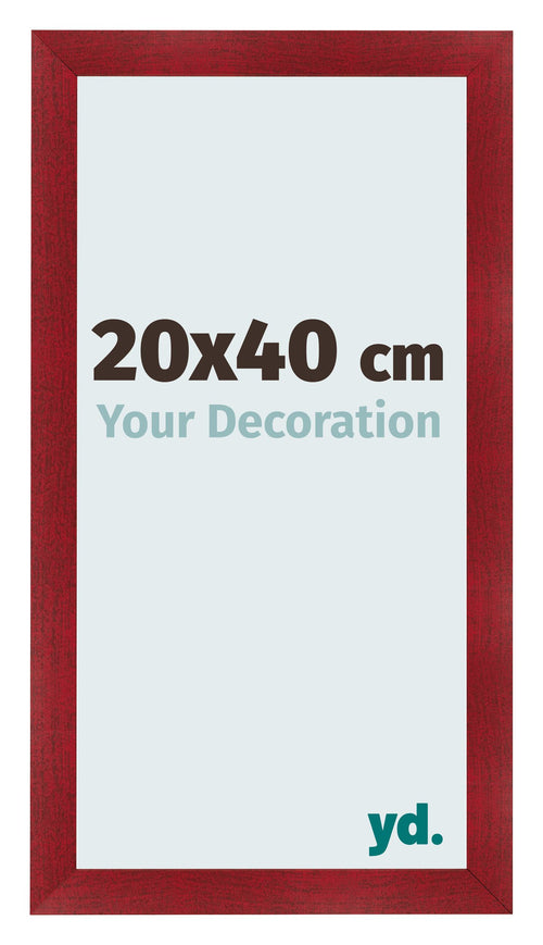 Marco de Fotos 20x40cm Vino Tinto Barrido MDF Pisa Delantera Tamano | Yourdecoration.es