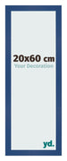 Marco de Fotos 20x60 cm Azul Oscuro MDF Bologna Delantera Tamano | Yourdecoration.es