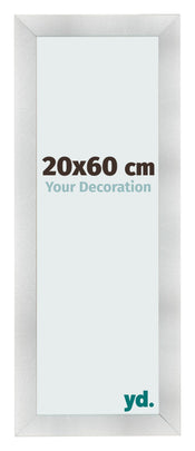 Marco de Fotos 20x60cm Aluminio Cepillado MDF Pisa Delantera Tamano | Yourdecoration.es
