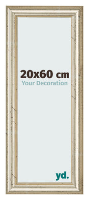 Marco de Fotos 20x60cm Brillo Metalico MDF Lazio Delantera Tamano | Yourdecoration.es