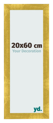 Marco de Fotos 20x60cm Dorado Vintage MDF Pisa Delantera Tamano | Yourdecoration.es
