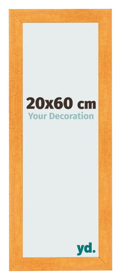 Marco de Fotos 20x60cm Naranja MDF Pisa Delantera Tamano | Yourdecoration.es