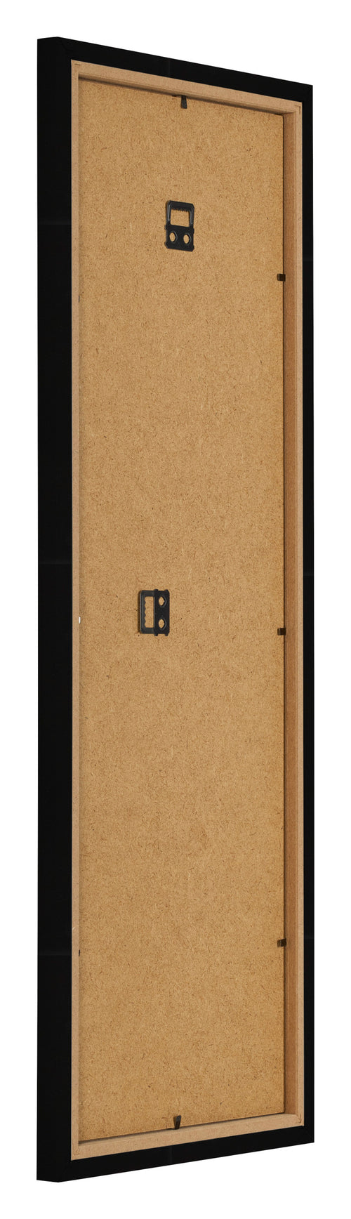 Marco de Fotos 20x60cm Negro Brillante MDF Bologna Trasera Oblicuo | Yourdecoration.es