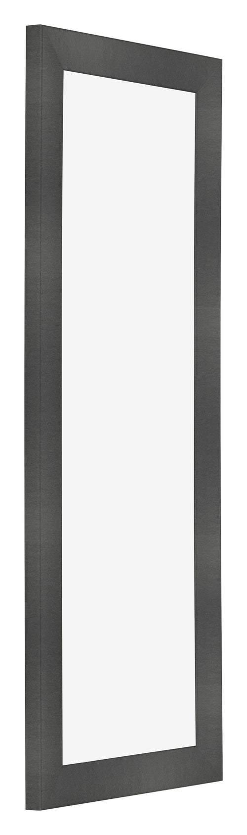 Marco de Fotos 20x60cm Negro Plateado Pulido MDF Pisa Delantera Oblicuo | Yourdecoration.es