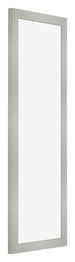 Marco de Fotos 20x60cm Plateado Mate MDF Bologna Delantera Oblicuo | Yourdecoration.es
