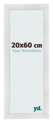 Marco de Fotos 20x60cm Plateado Negro Barrido MDF Pisa Delantera Tamano | Yourdecoration.es