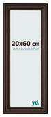 Marco de Fotos 20x60cm Roble Oscuro MDF Lazio Delantera Tamano | Yourdecoration.es