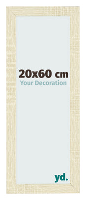Marco de Fotos 20x60cm Roble Sonoma MDF Pisa Delantera Tamano | Yourdecoration.es